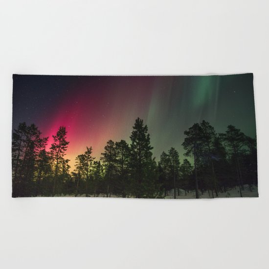 Northern Lights Beach Towel