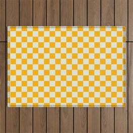 Checkboard Yellow (x 2021) Outdoor Rug