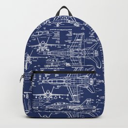 F-18 Blueprints Backpack