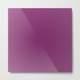 Boysenberry purple solid color modern abstract pattern Metal Print