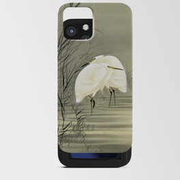 Egrets in Swamp by Ohara Koson iPhone Card Case