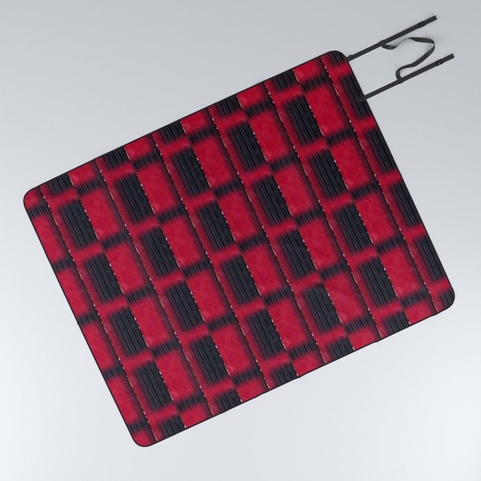 Red and black picnic blanket deals