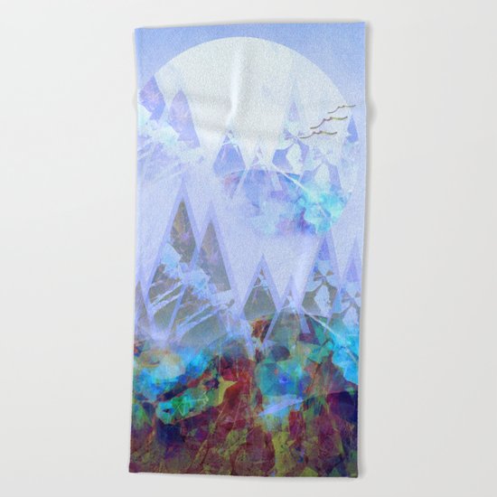 Rising Moon Beach Towel