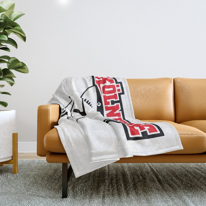 The Kolner Haie - Hockey shirt - IMMERWIGGER Throw Blanket