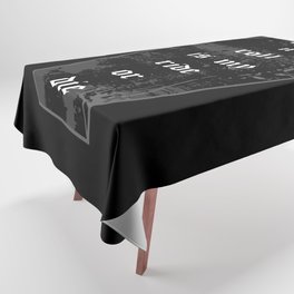 Rock and Roll is My Ride or Die Coffin Typography Tablecloth