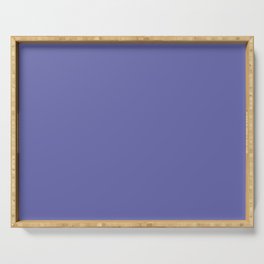 Dark Bluish Purple Solid Color Pairs Pantone 2022 Color of the Year Very Peri 17-3938 TCX - Color Trends Serving Tray