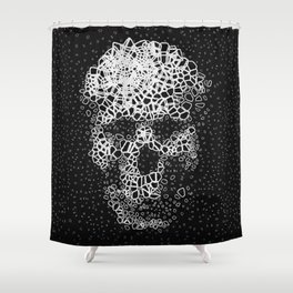Weird Skull Shower Curtain