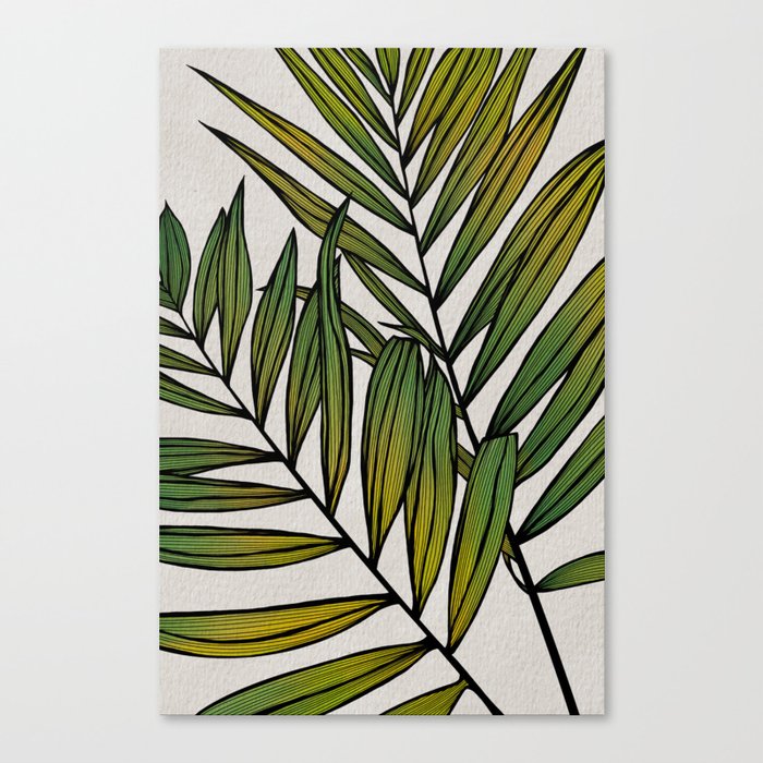Exotic Colorful Leaves No. 2 Canvas Print