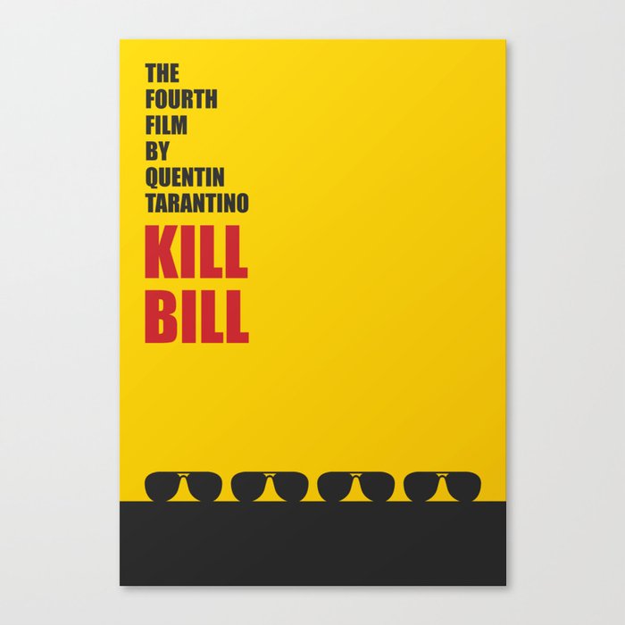 Kill Bill – Minimalist Design Canvas Print