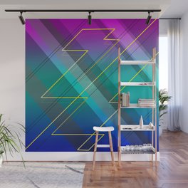 diagonales colores lindos Wall Mural