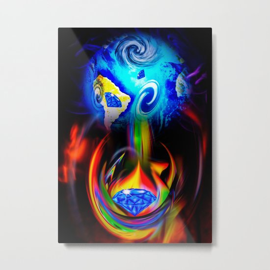 Our World Is A Magic - Is A Diamond Metal Print
