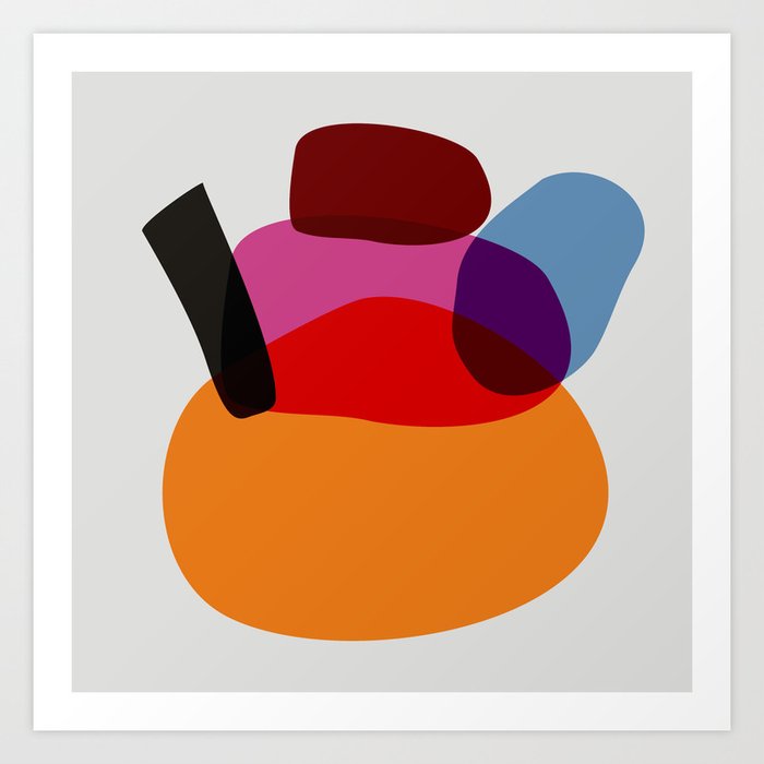 minimalistic japanese colorist Art Print by dimitratsiouma 