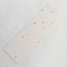 Geometric Messy Confetti Pattern Yoga Mat