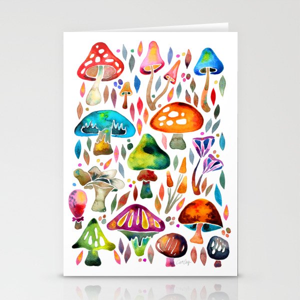 Mushroom Magic – Rainbow Stationery Cards