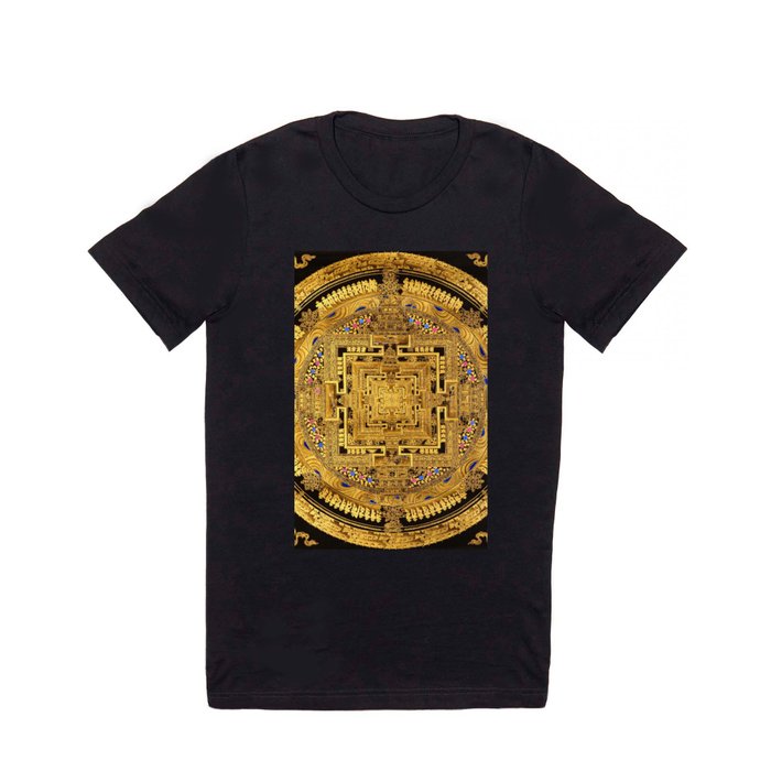Buddhist Mandala Gold Temple 40 T Shirt