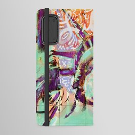 Liberty statue of liberty pop art usa colorful graffiti painting  Android Wallet Case