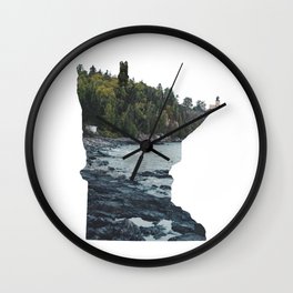 Minnesota Map Wall Clock