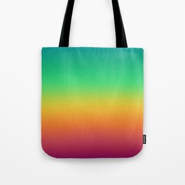 Bright Rainbow Ombre Tote Bag