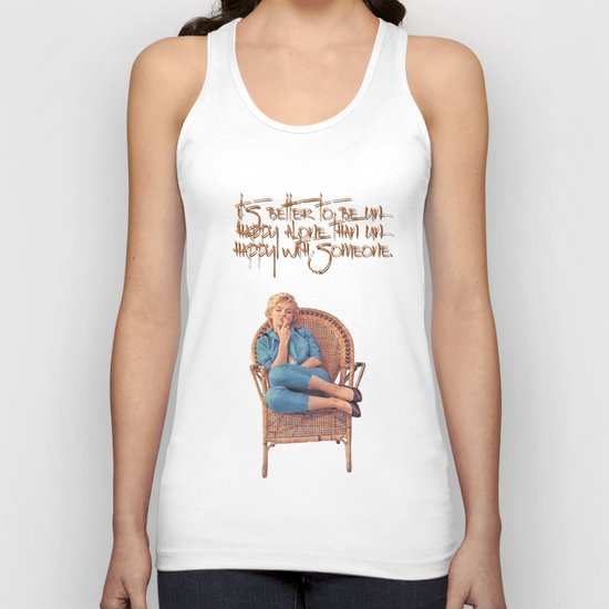 unhappy alone Unisex Tank Top