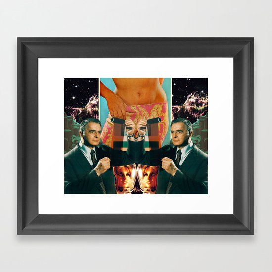 Galaxy Girl Framed Art Print