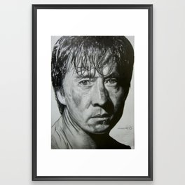 Jackie Chan Portrait Framed Art Print
