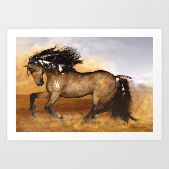 HORSE - Cherokee Art Print