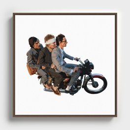 riders Framed Canvas