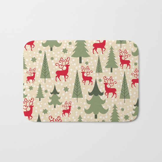 Christmas ornaments Bath Mat