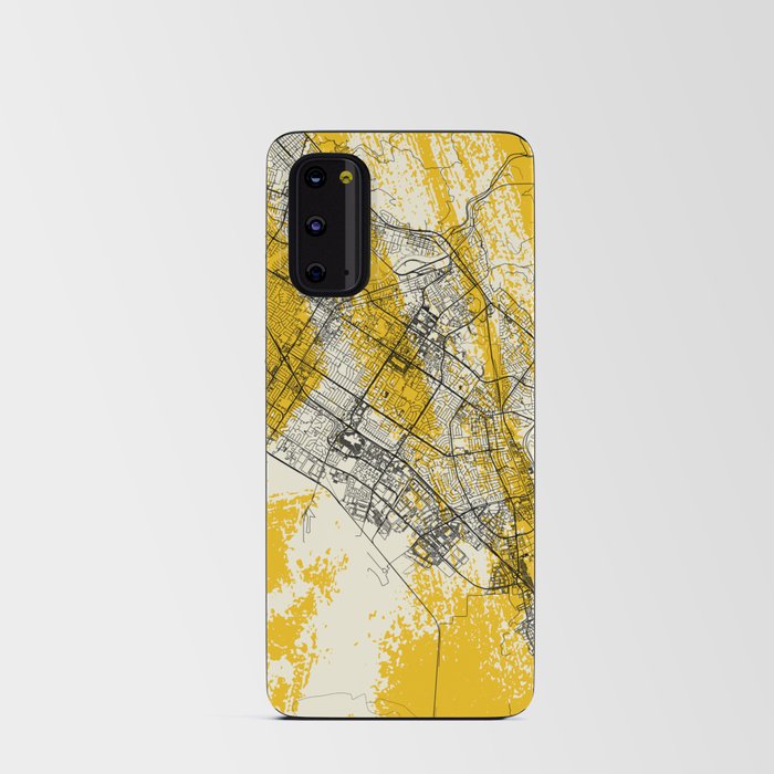 Fremont - USA - City Map in Yellow Android Card Case