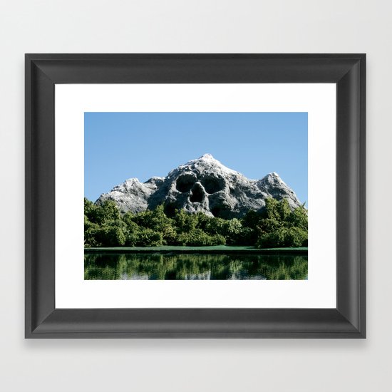 168. Skull Mountain Framed Art Print