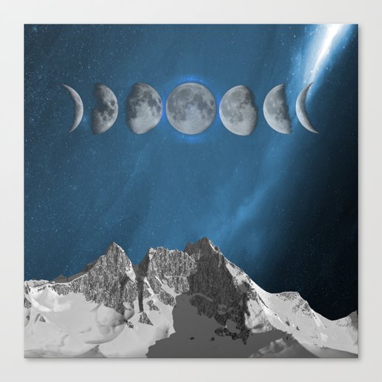 space in moon Canvas Print