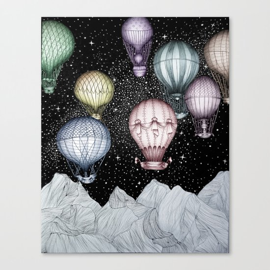 Night Flight II Canvas Print