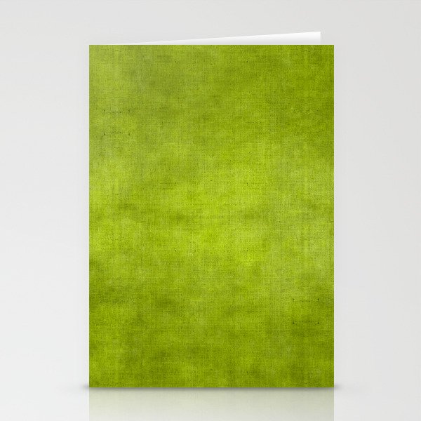 "Summer Fresh Green Garden Burlap Texture" Stationery Cards