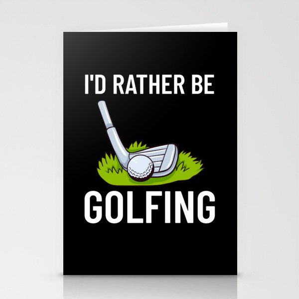 Golf Ball Golfing Player Golfer Training Beginner Stationery Cards