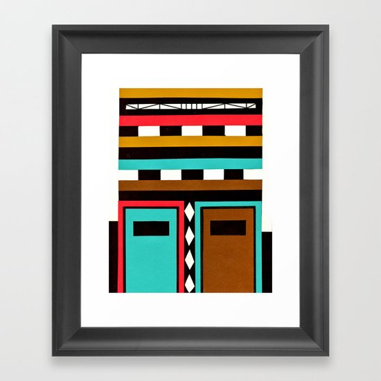 Tribe Mask Framed Art Print