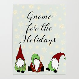 Christmas Gnomes Poster