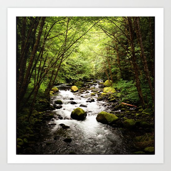 Herman Creek, OR Art Print