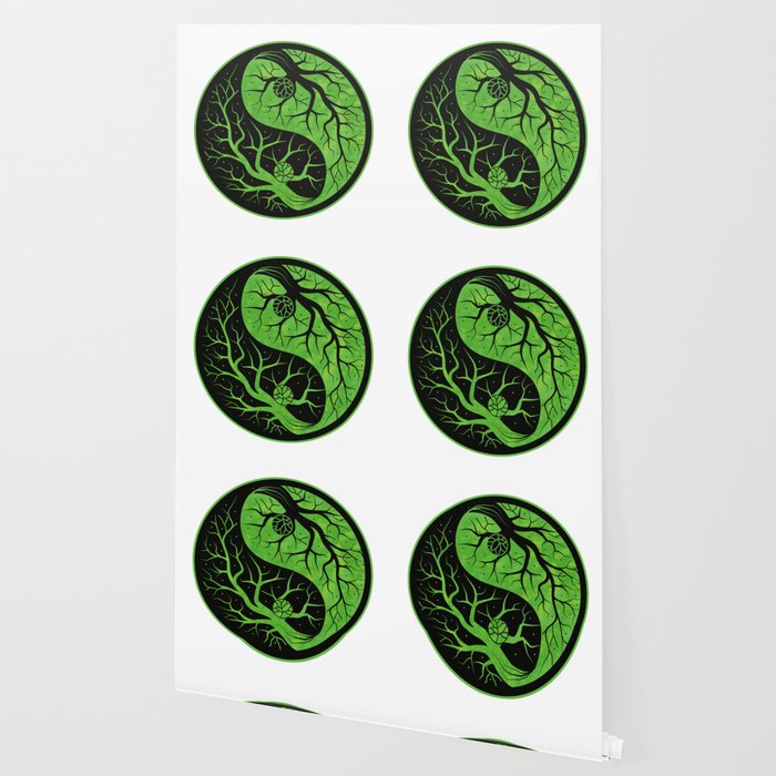 Mother Nature Yin And Yang Tree Of Life Artistic Wallpaper