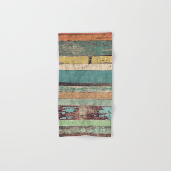 Wooden Vintage Hand & Bath Towel