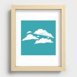 Cloud Cover Recessed Framed Print