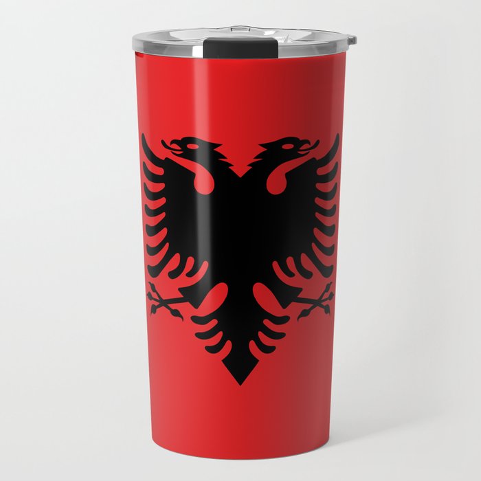 Flag of Albania - Albanian Flag Travel Mug