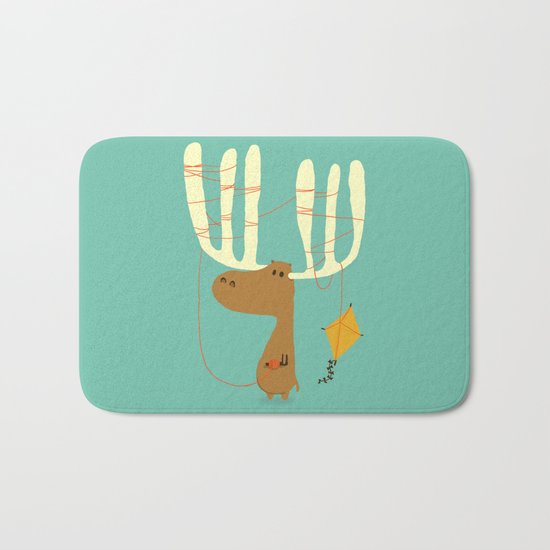 A moose ing Bath Mat