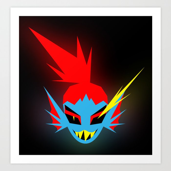 Undyne The Undying Art Print By Studio Salem Society6