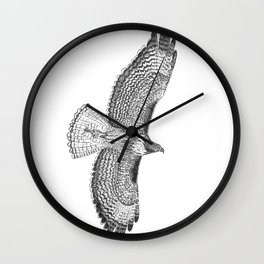 Red-tailed Hawk Wall Clock