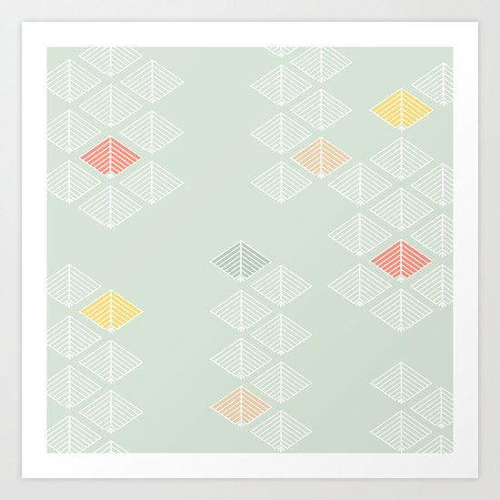 Japanese Pattern: Spring Art Print