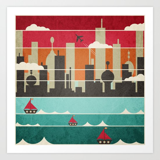 City Life Art Print