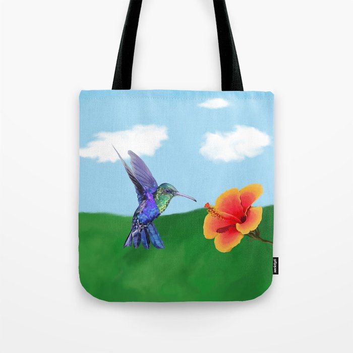 The very hungry hummingbird Tote Bag