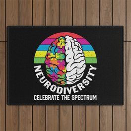 Neurodiversity Celebrate The Spectrum Autism Awareness Outdoor Rug