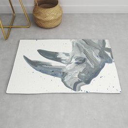 Rhinoceros Rug | Expressionism, Watercolorrhinoceros, Watercolor, Painting, Rhinoceros, Rhinocerospainting 
