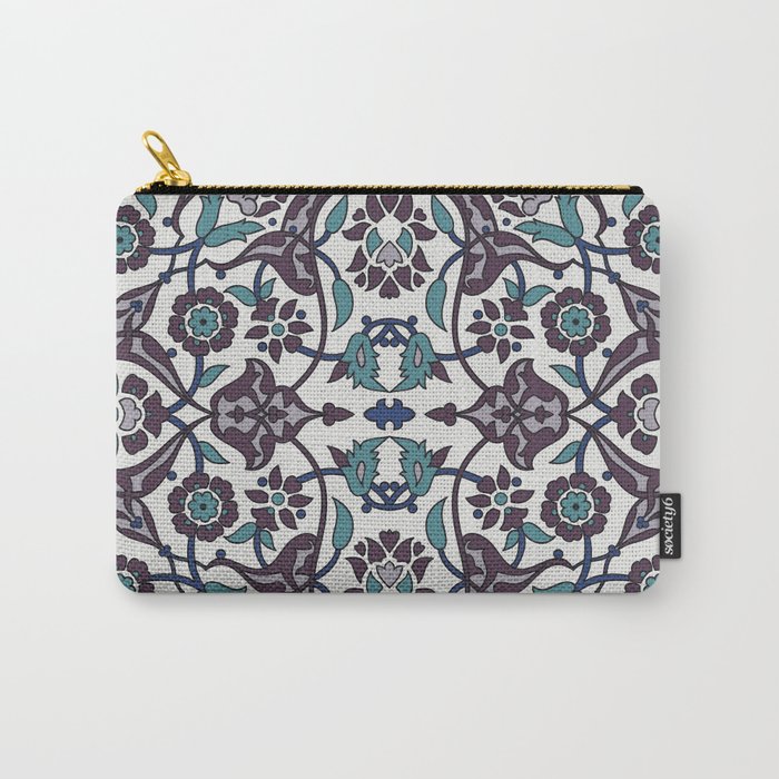 Floral Texture Background Carry-All Pouch